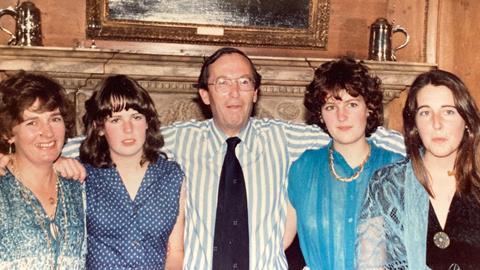 Sir Jonathan Clarke with his family at the Law Society