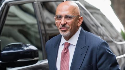 Chancellor of the Exchequer Nadhim Zahawi