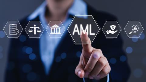 Anti-money laundering concept image