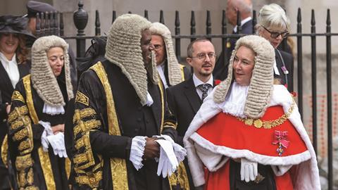Lord chancellor David Lammy and Baroness Carr at the Opening of the Legal Year