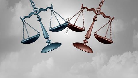 Justice scales legal battle