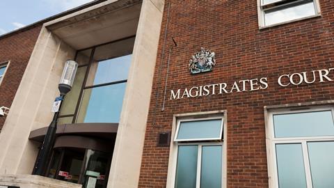 An external shot of Portsmouth magistrates court