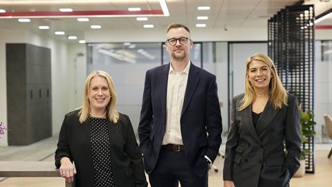 Hayley Steel, James Clark and Melanie McGuirk