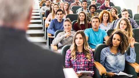 University students in a lecture