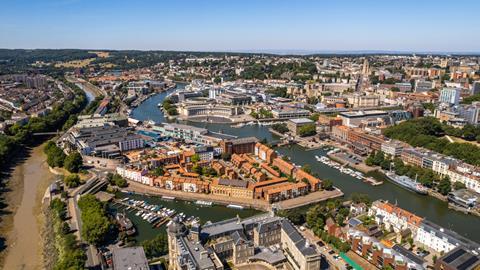 Aerial view of Bristol