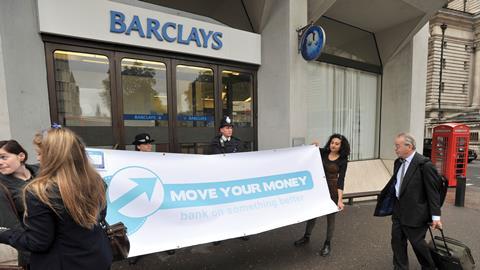 Barclays protest