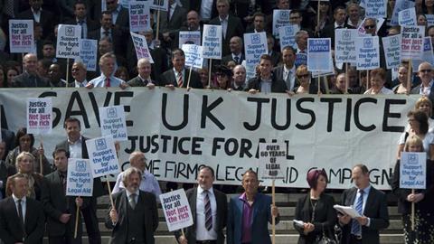 Manchester legal aid rally