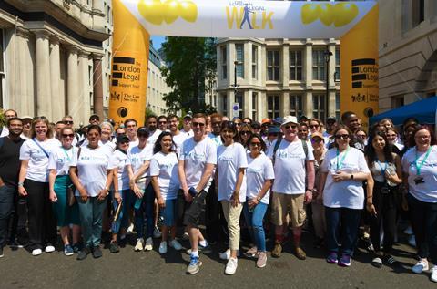 Law Society president and chief executive at London Legal Walk 2023