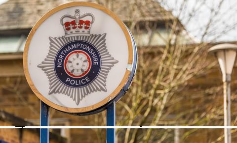 Northamptonshire Police sign