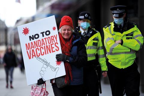 Vaccine protest