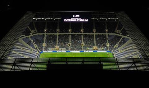 Everton's Bramley Moore Dock stadium, Liverpool
