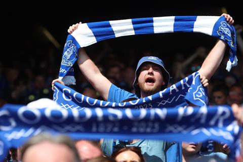 Everton fan during Everton v Southampton, May 2025