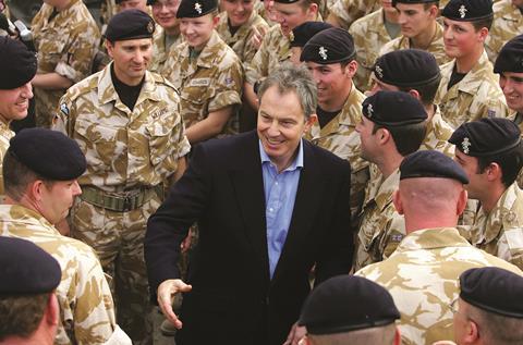 Tony blair meeting troops iraq war copy