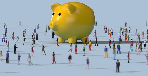 Piggy bank people