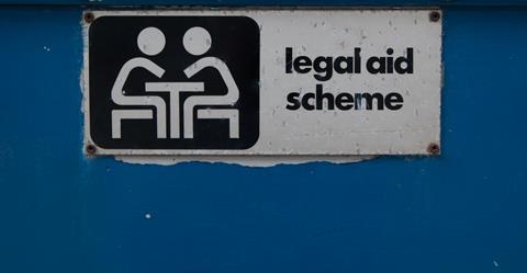 Legal aid sign