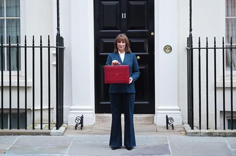 Chancellor of the Exchequer Rachel Reeves outside no.11 on Budget Day, November 2025