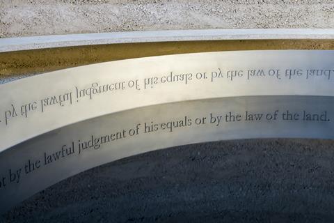 New Magna Carta memorial in Runnymede 2