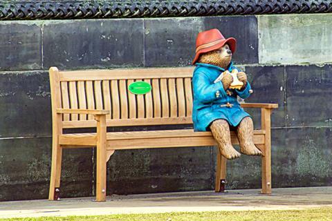 Paddington Bear bench