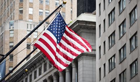 US flag New York