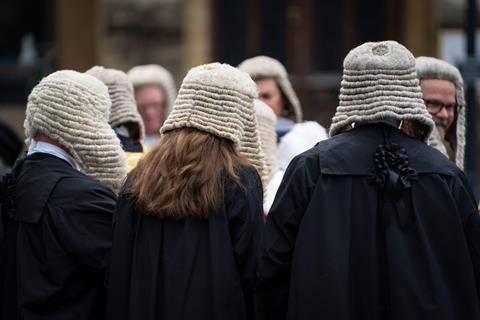 Judges wearing wigs