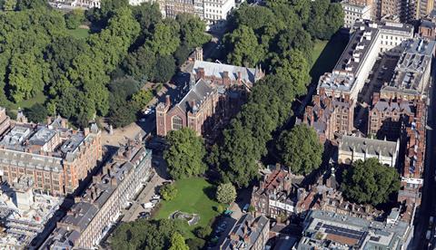 Aerial view of Lincoln's Inn Field