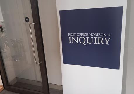 Post Office Inquiry sign