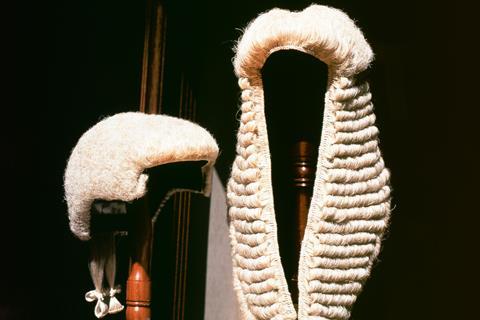 Barrister and judge wig