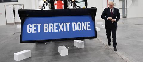 Get Brexit done sign