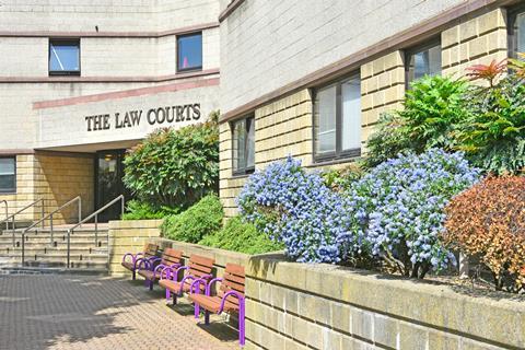 The Law Courts courthouse building Croydon in south London includes County Court & Family Court