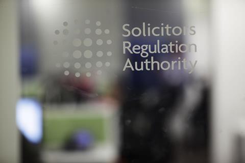 Solicitors Regulation Authority sign