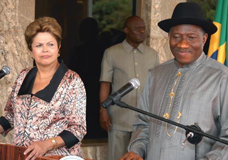 Dilma Rousseff and Goodluck Jonathan