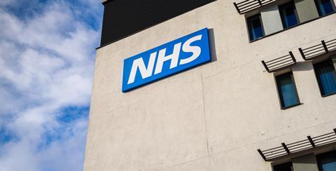 NHS sign