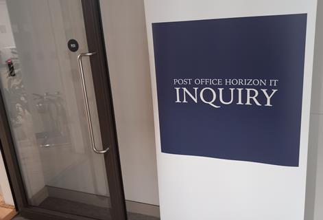 Post Office Inquiry sign