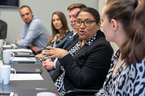 r-l- Rebekah Sutcliffe, Nusrat Siddique, William Miles, Tracy Lacey-Smith and Stanley Carrodus