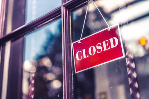 Closed sign