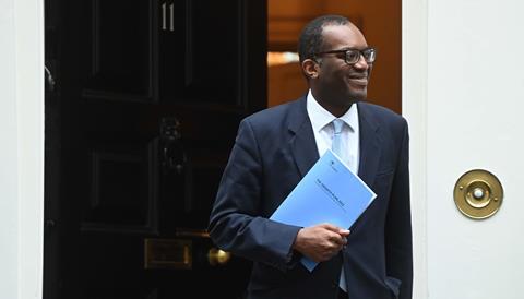 Chancellor of the Exchequer Kwasi Kwarteng departs 11 Downing Street