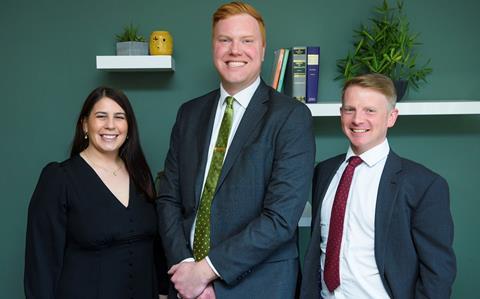 Natalie Lester (divorce and family law), Michael Kerrigan (employment law) and Barry Griffin