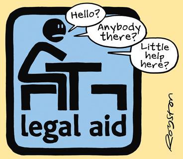 Legal aid cartoon