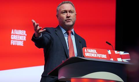 Shadow justice secretary Steve Reed speaking during the Labour Party Conference at the ACC Liverpool, 2022