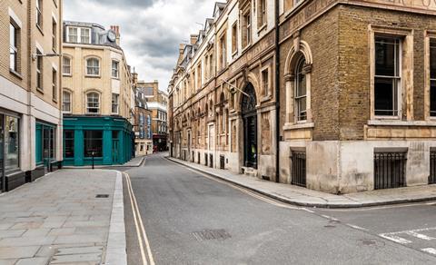 Empty London street