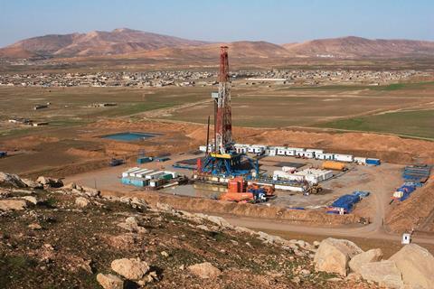 An oil and gas exploration site in Kurdistan