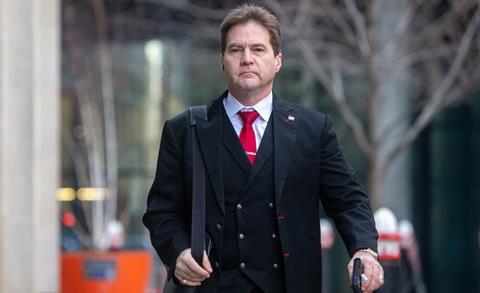 Dr Craig Wright arrives at the Rolls Building, London