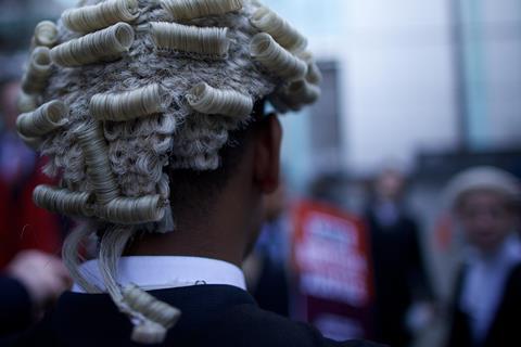 Barrister legal aid protest