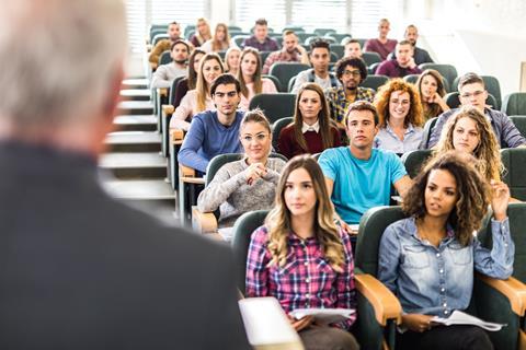 University students in a lecture
