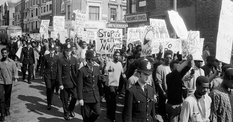 Black Power demonstration in west London, 1970