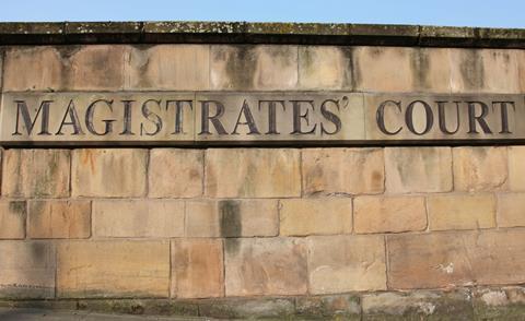 Magistrates' Court sign