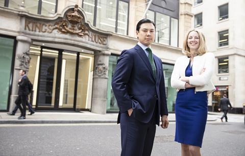 New joint heads of the London office, Lee Adams and Catherine Thomas.