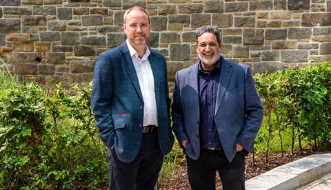 L-R Tim Richards and Manjit Virdee