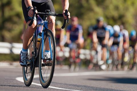 Group cyclists