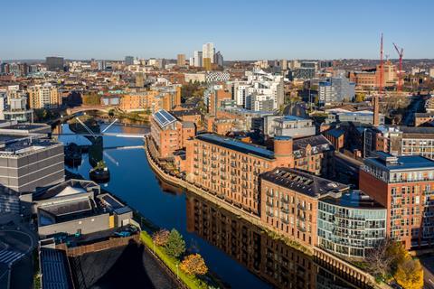 Aerial view of Leeds